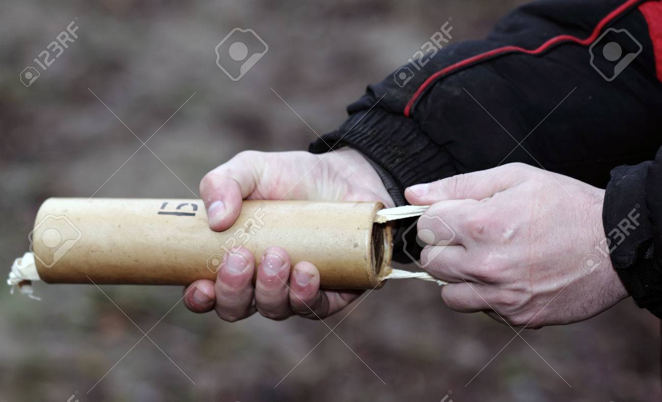 Hand With The Smoke Bomb Made In Ussr Stock Photo Picture And Royalty Free Image Image 34935875