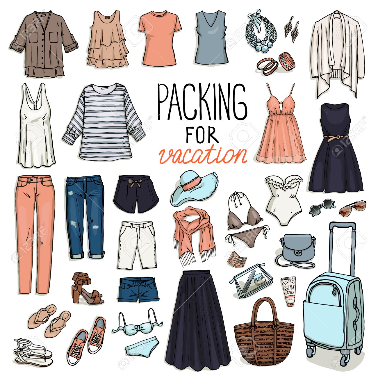 clothes for summer vacation
