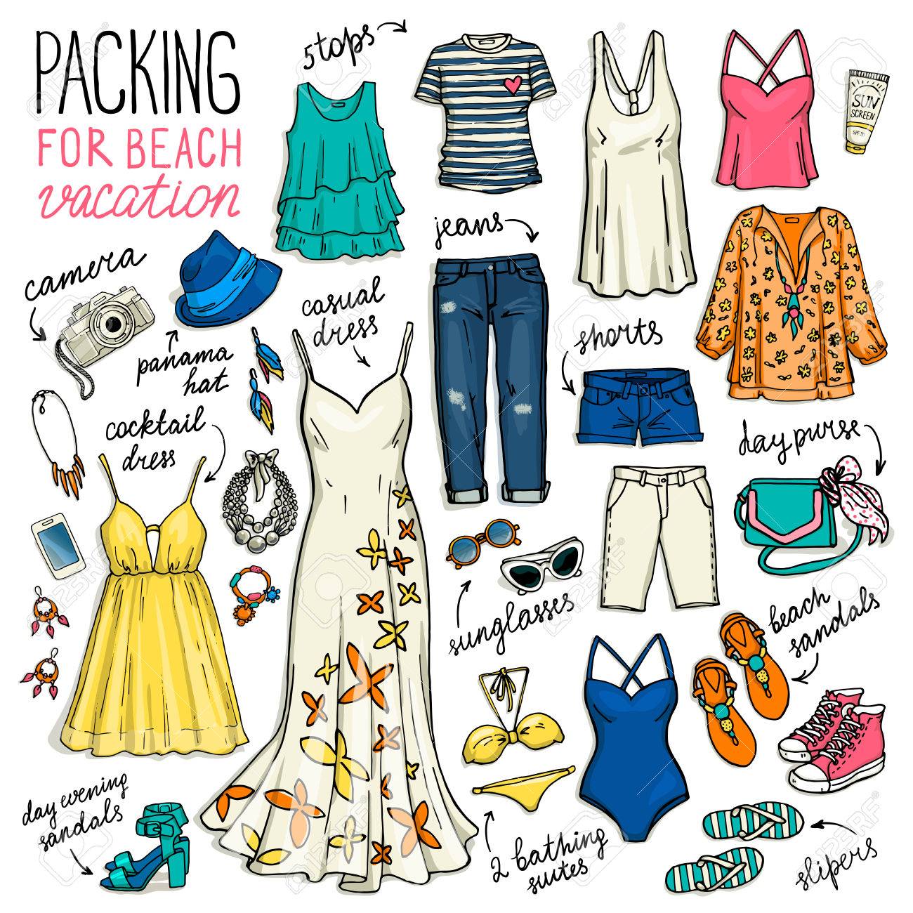 clothes for beach vacation