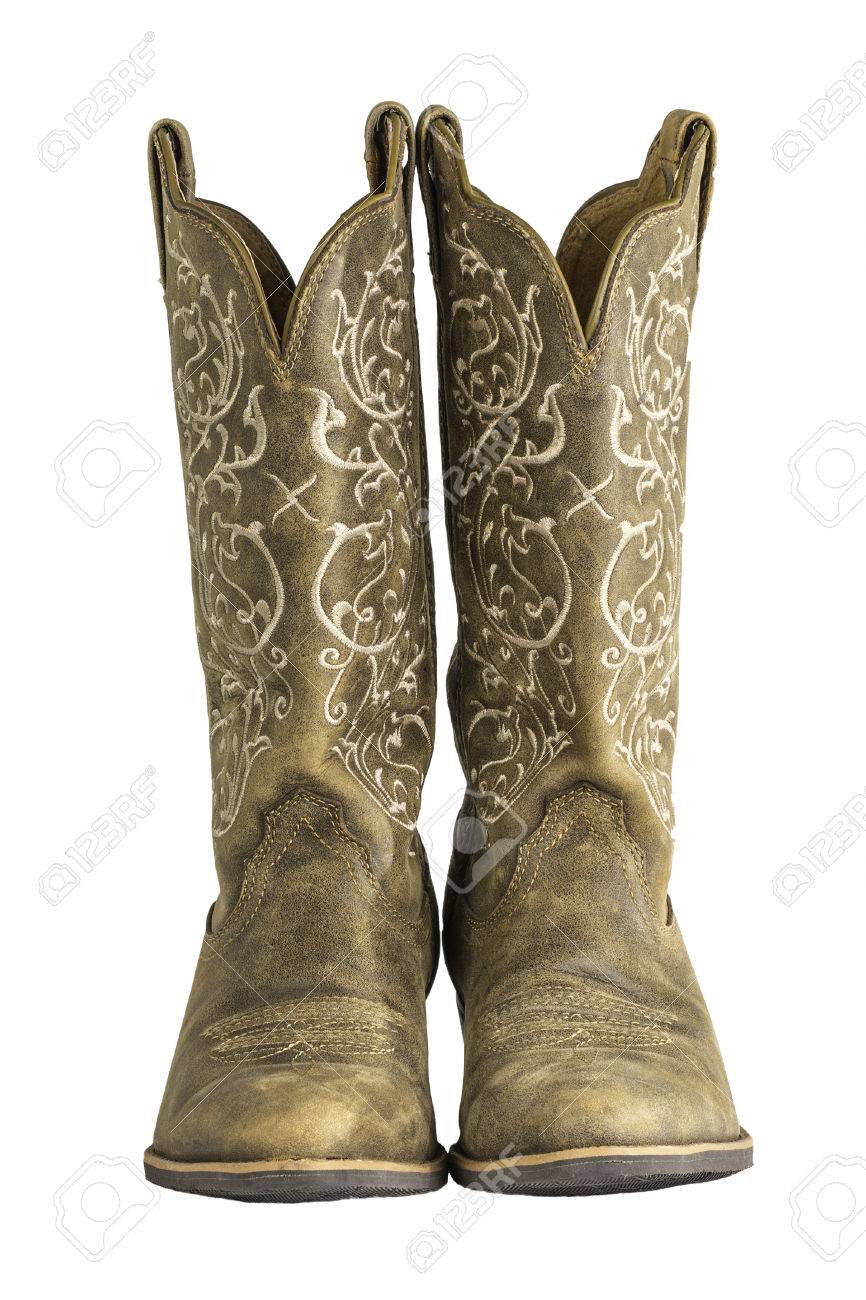 ladies white western boots