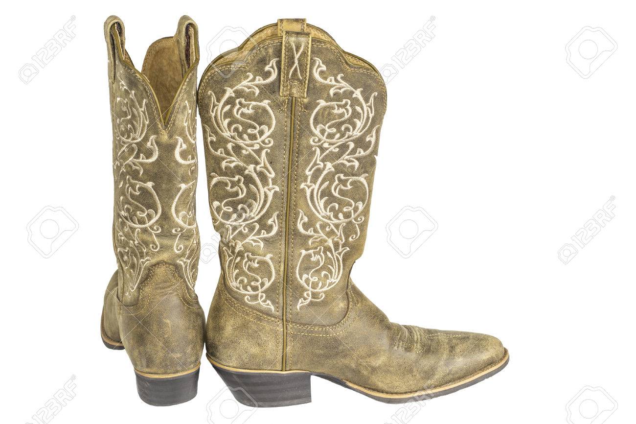 ladies white western boots