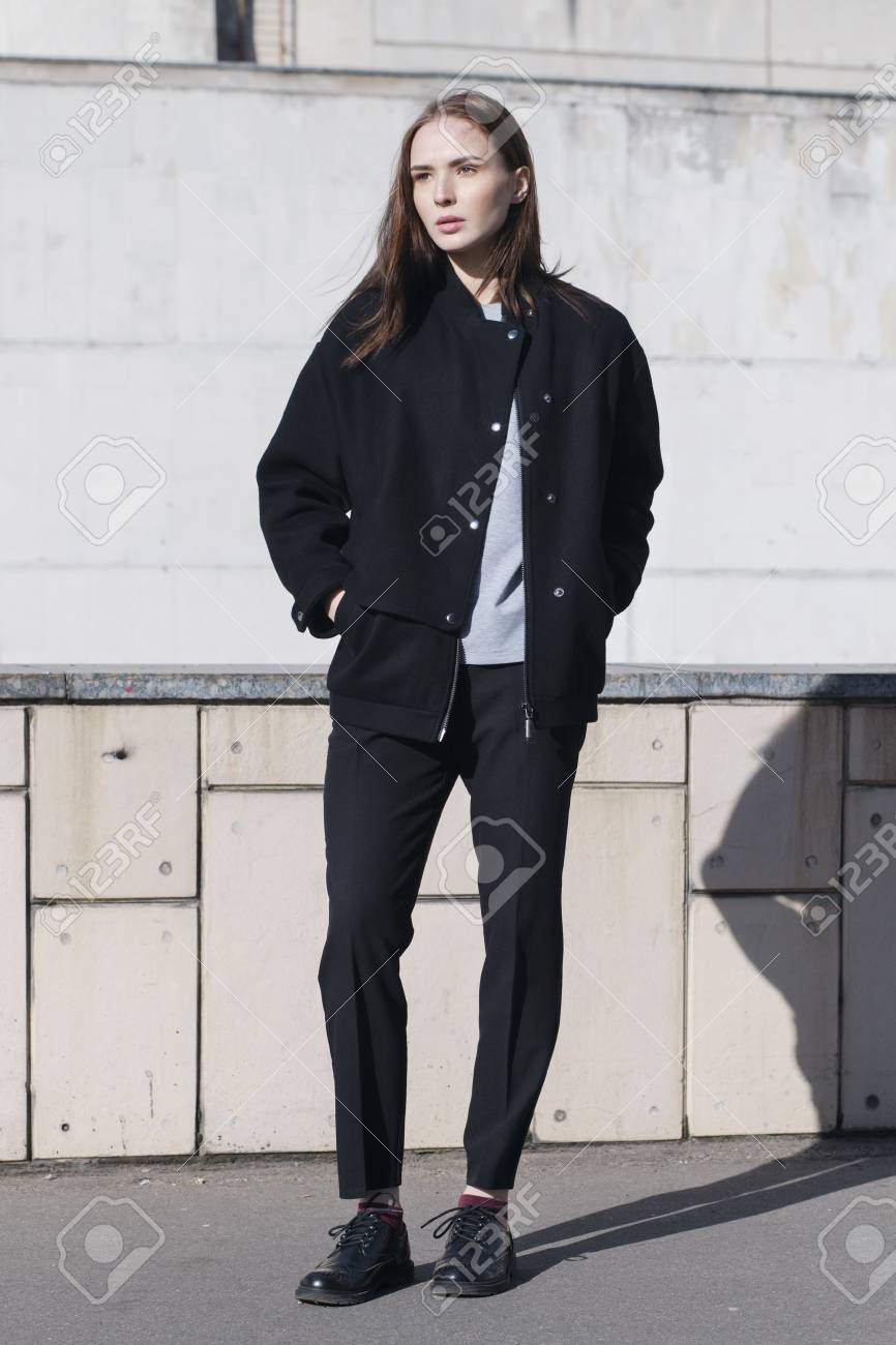 black bomber style jacket