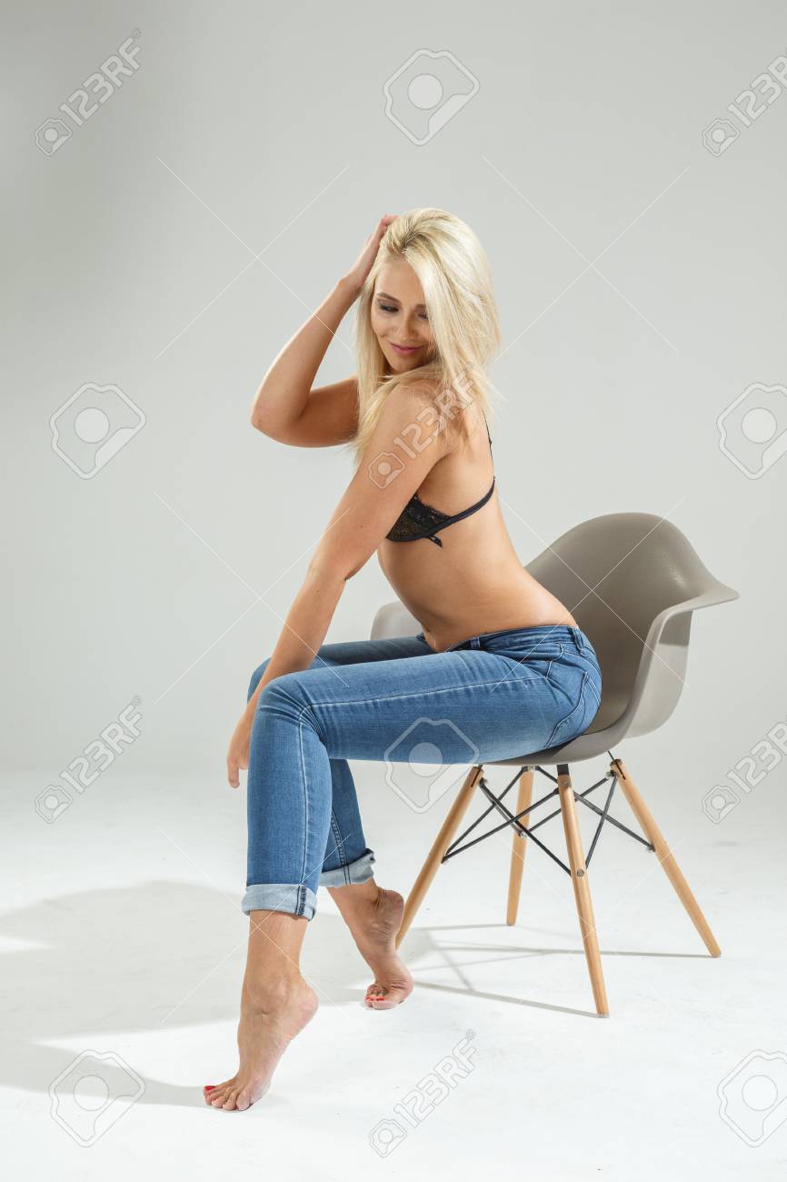 barefoot sexy blonde Karate fist training