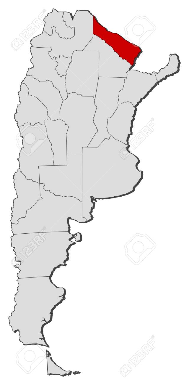 Political Map Of Argentina With The Several Provinces Where Formosa Is  Highlighted. Royalty Free SVG, Cliparts, Vectors, and Stock Illustration.  Image 11346700.