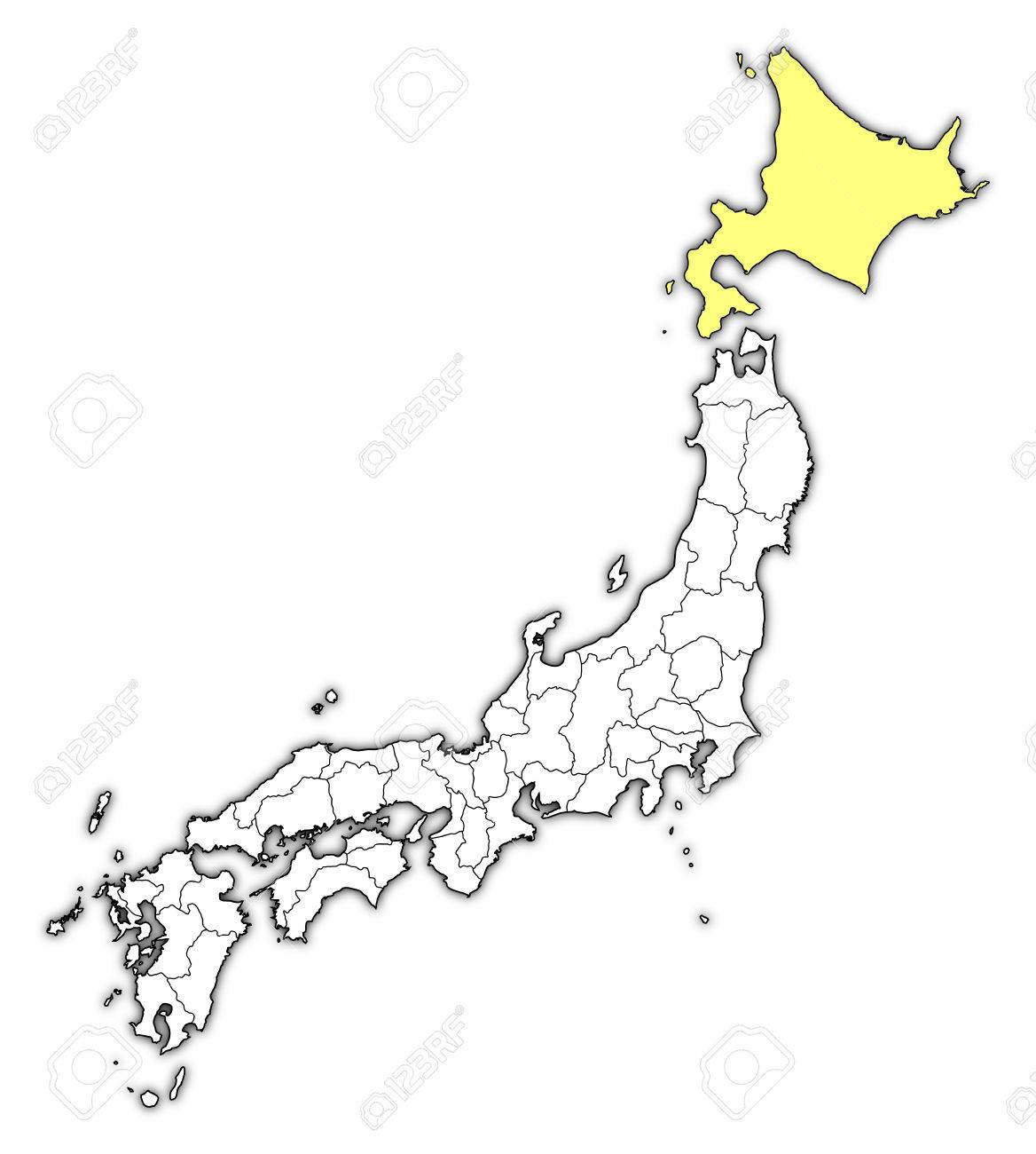 Map Of Japan With The Provinces Hokkaido Is Highlighted In Yellow Royalty Free Cliparts Vectors And Stock Illustration Image Map Of Japan With The Provinces Hokkaido Is Highlighted In Yellow Royalty Free Cliparts Vectors And Stock Illustration Image