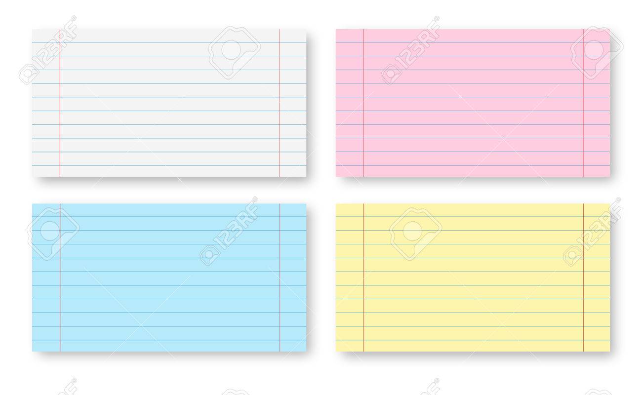 multicolored paper sheets with stripes isolated on white stock photo