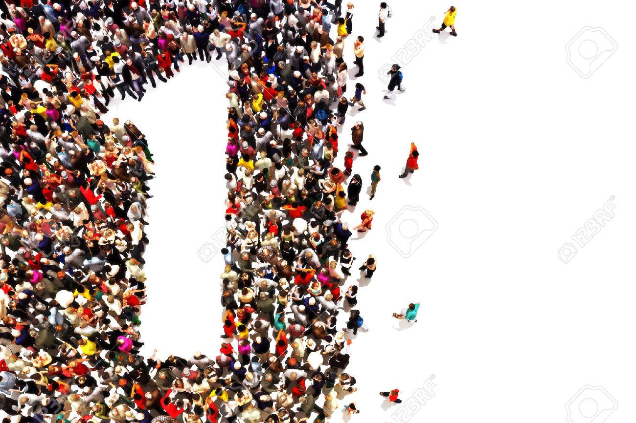 People that are winners ,leaders,or success concept. People in the shape of the number one on a white background. - 44173032 People that are winners ,leaders,or success concept. People in the shape of the number one on a white background. - 44173032