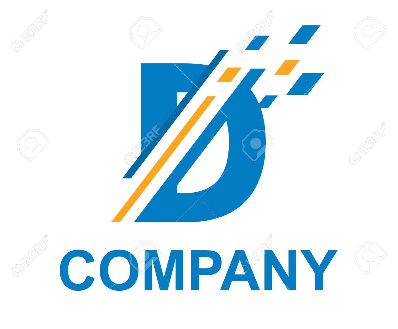 Blue And Orange Color Logo Symbol Digital Slice Type Letter D Royalty Free Cliparts Vectors And Stock Illustration Image 118506348