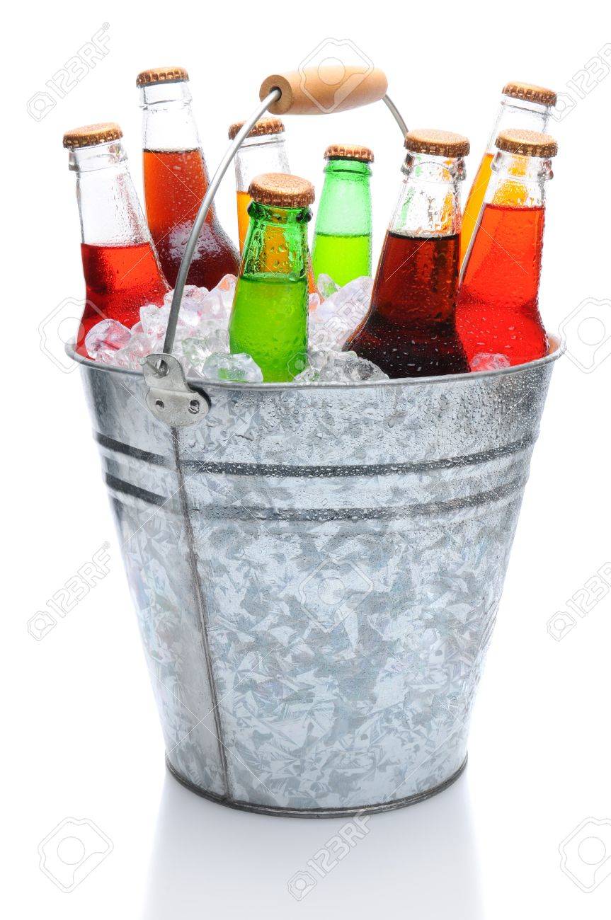 assorted soda bottles in