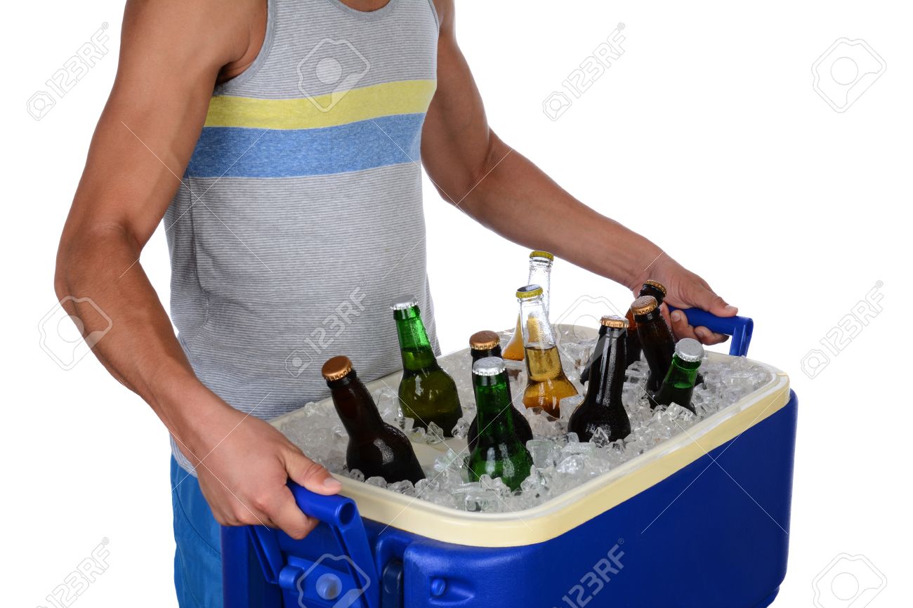 ice chest full of beer