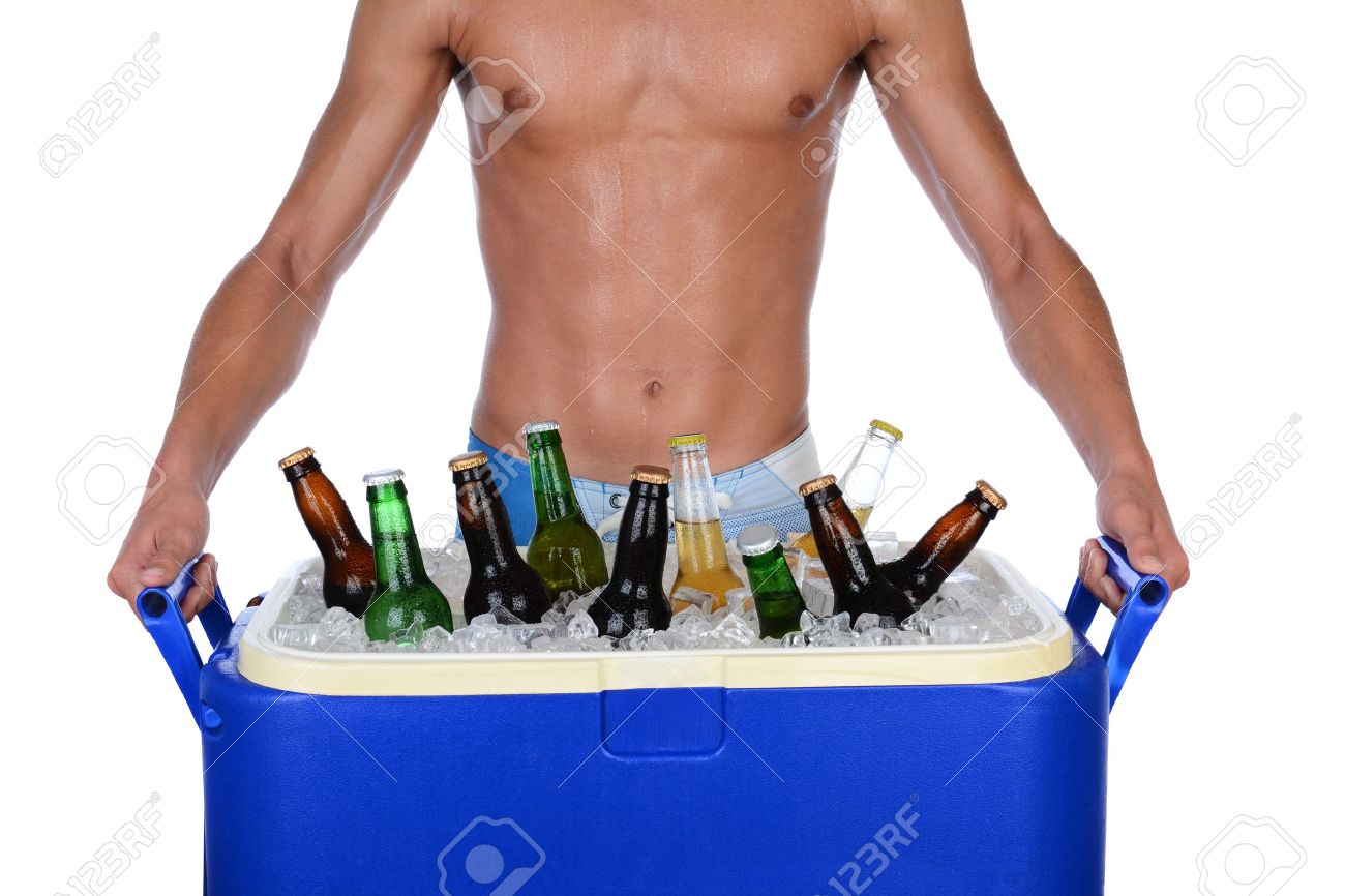 ice chest full of beer