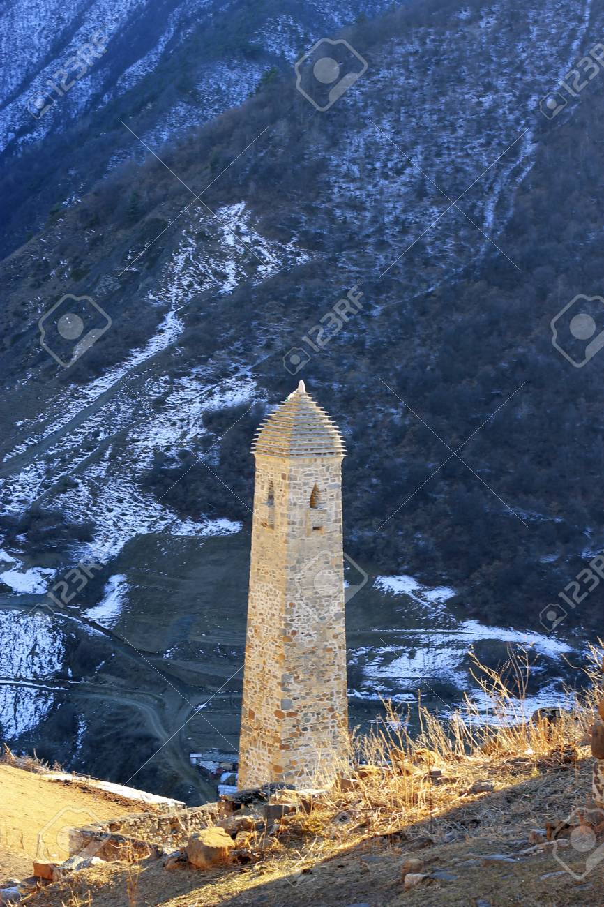 イングーシ共和国の古代建築 遺跡の塔 の写真素材 画像素材 Image