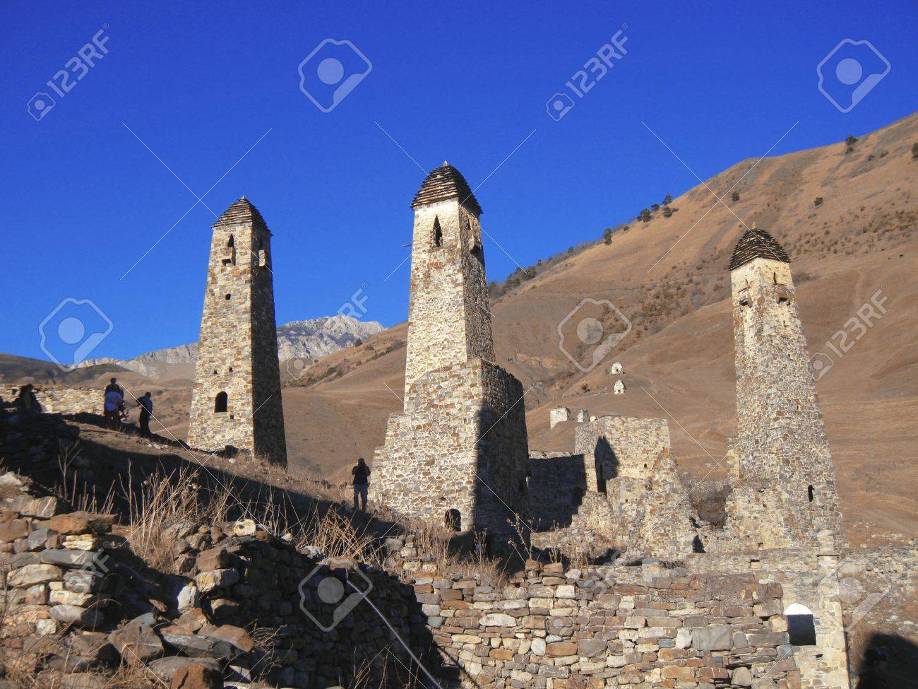 イングーシ共和国の古代建築と遺跡の塔 の写真素材 画像素材 Image