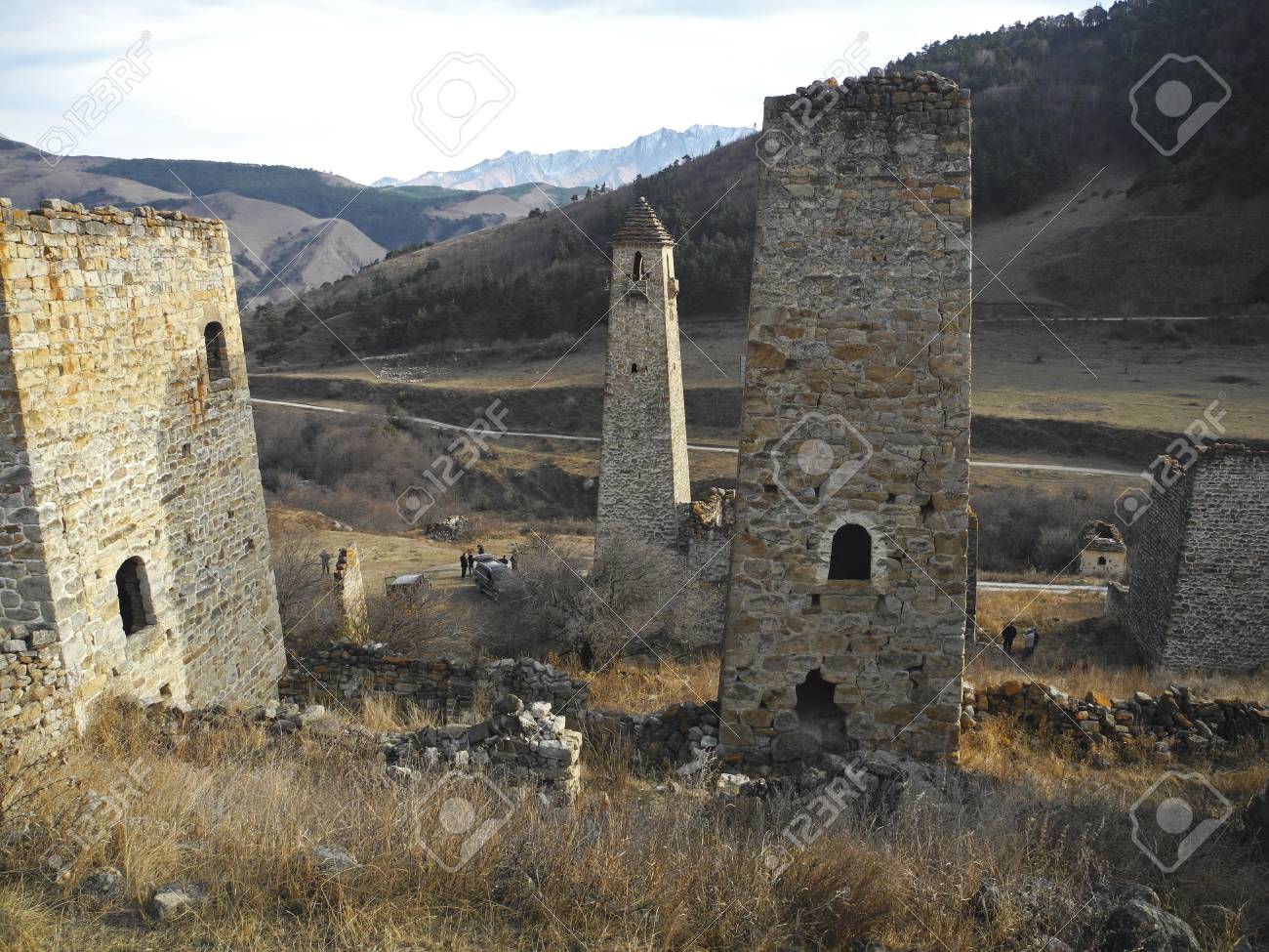 イングーシ共和国の塔があります 古代の建築や遺跡 の写真素材 画像素材 Image
