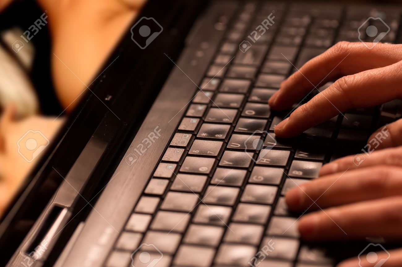 Sex On Laptop Computer Pornography Stock Photo, Picture and Royalty Free  Image. Image 25199299.