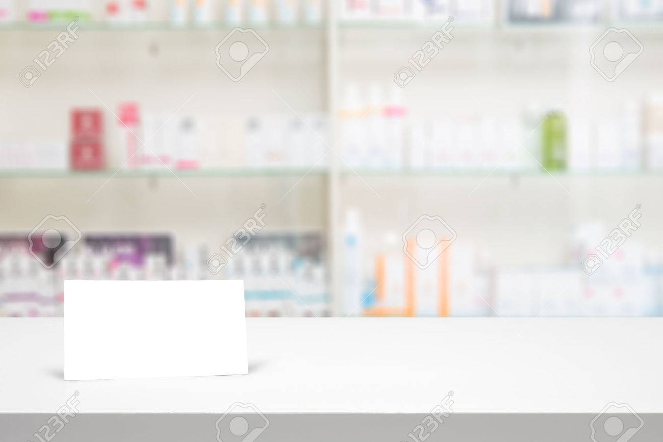 counter blank background white store medical table pharmacy business shelf blurred drug shop drugstore medication card concept - stock image - 64977758 counter blank background white store medical table pharmacy business shelf blurred drug shop drugstore medication card concept - stock image - 64977758