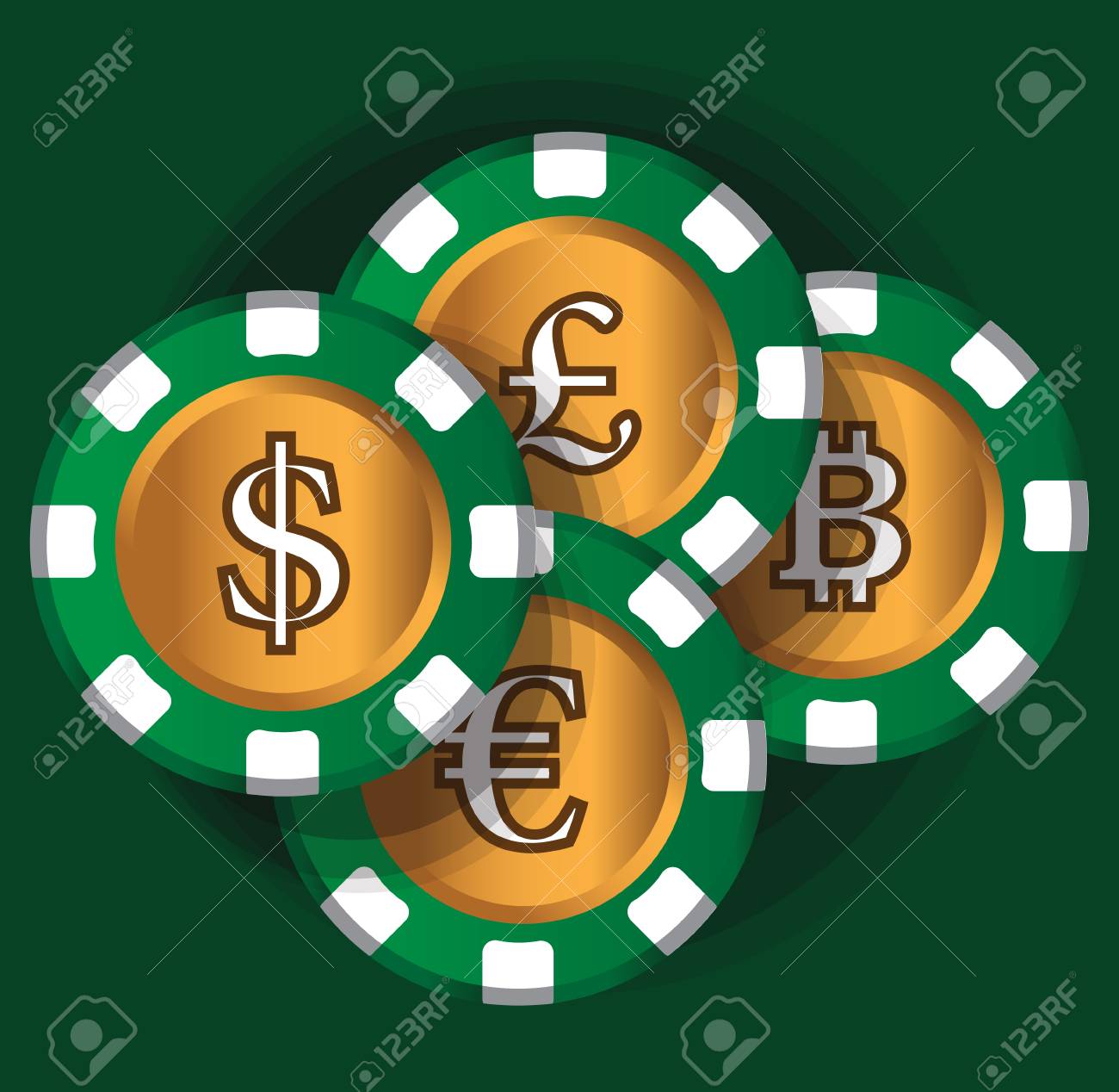 Casino Coin Design, AI 10 Supported. 免版稅剪貼畫，向量插圖和庫存圖片. Image 62815521
