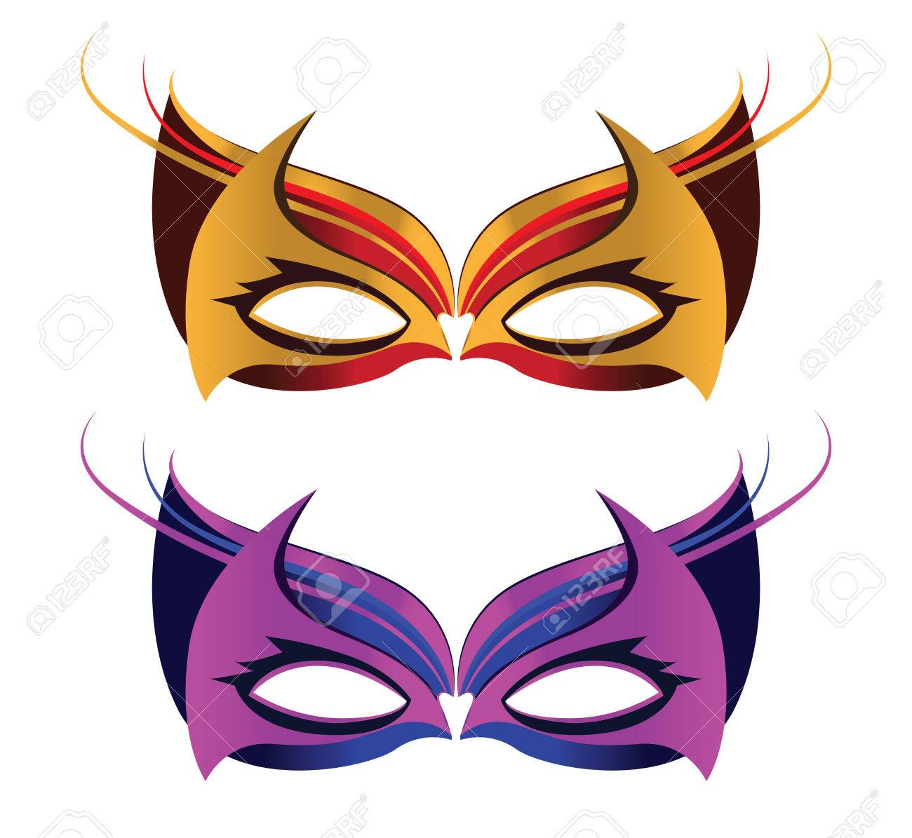 仮面舞踏会眼鏡デザイン のイラスト素材 ベクタ Image
