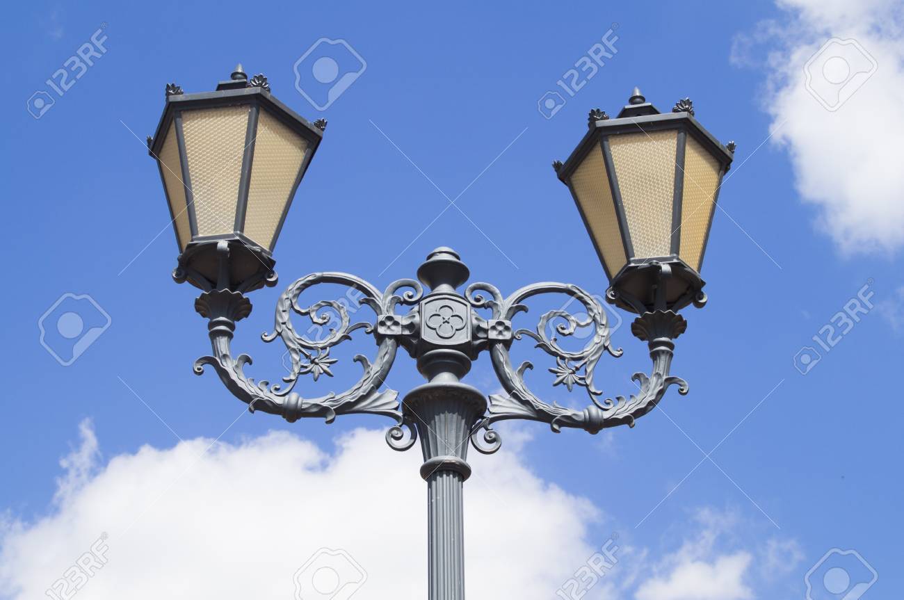 Street Lighting Lantern With 19th-century Style Stock Photo, Picture and  Royalty Free Image. Image 52015584., image size:1300x863