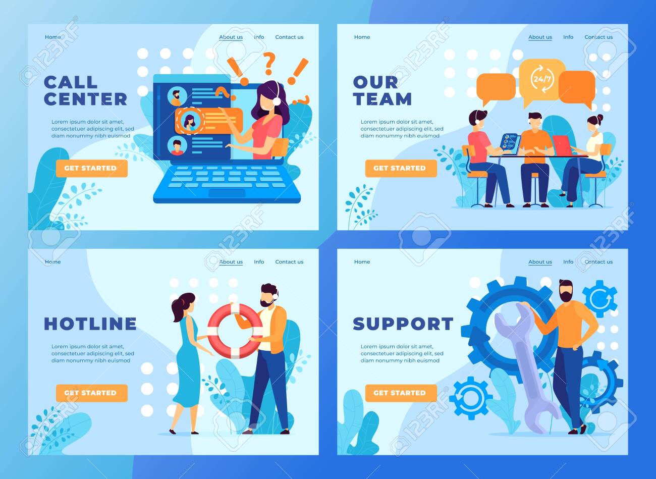 Customer Call Service Support Team Website Design Vector Illustration Hotline Call Center Technical Support Operator Set Of Conceptual Design Customer Service Hotline Phone Client Support Online Chat Royalty Free Cliparts Vectors And Customer Call Service Support Team Website Design Vector Illustration Hotline Call Center Technical Support Operator Set Of Conceptual Design Customer Service Hotline Phone Client Support Online Chat Royalty Free Cliparts Vectors And