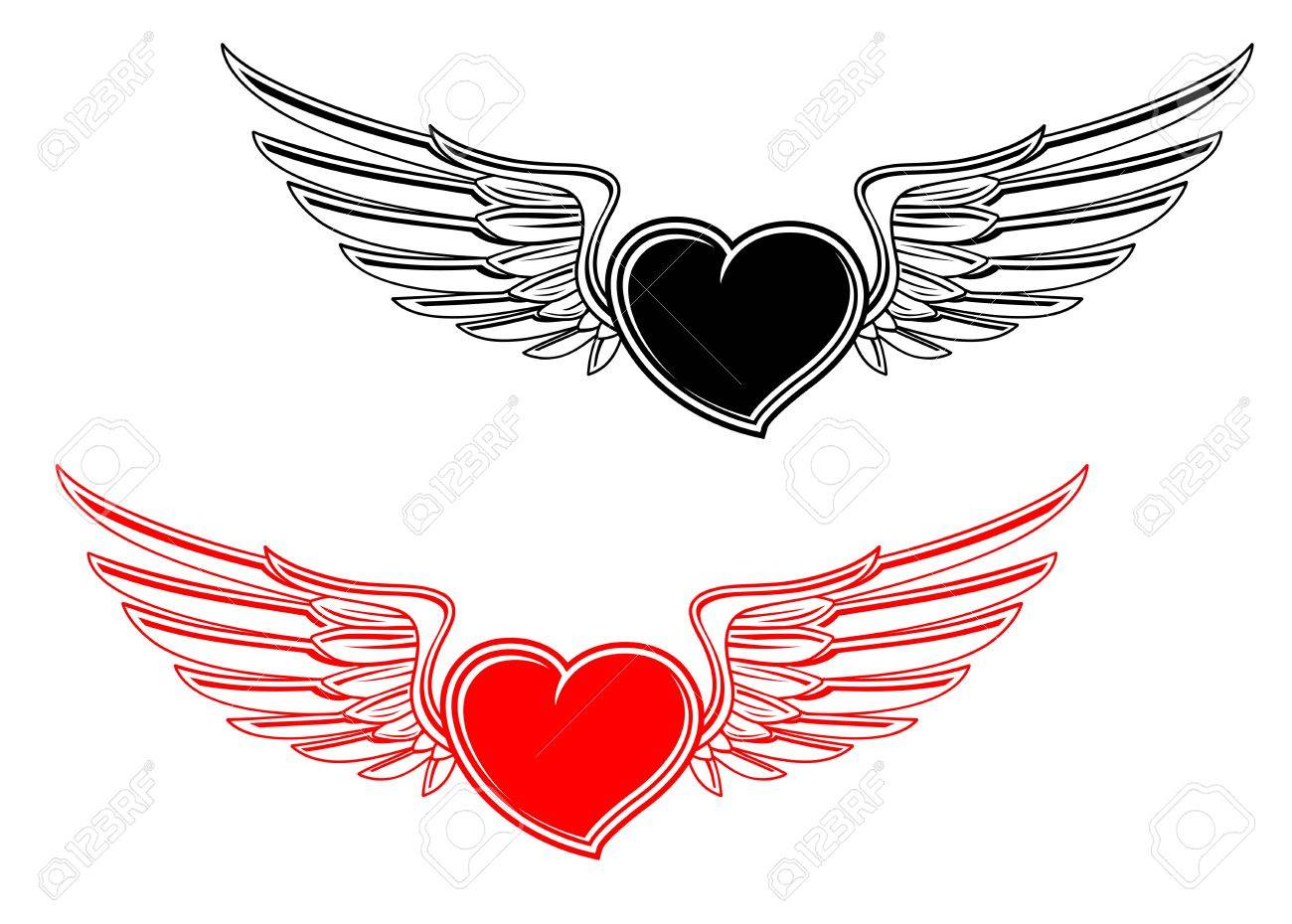 Cuore Con Le Ali Tattoo Get Images