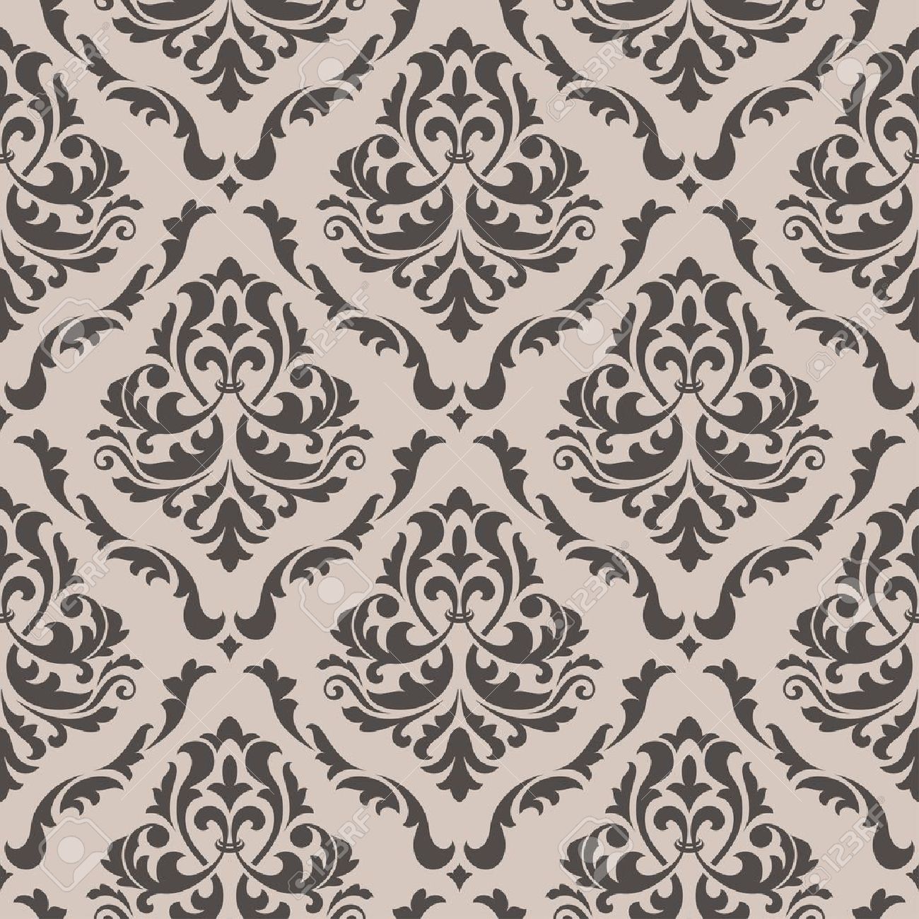 Victorian Design seamless floral pattern for background design in victorian style Victorian Design seamless floral pattern for background design in victorian style