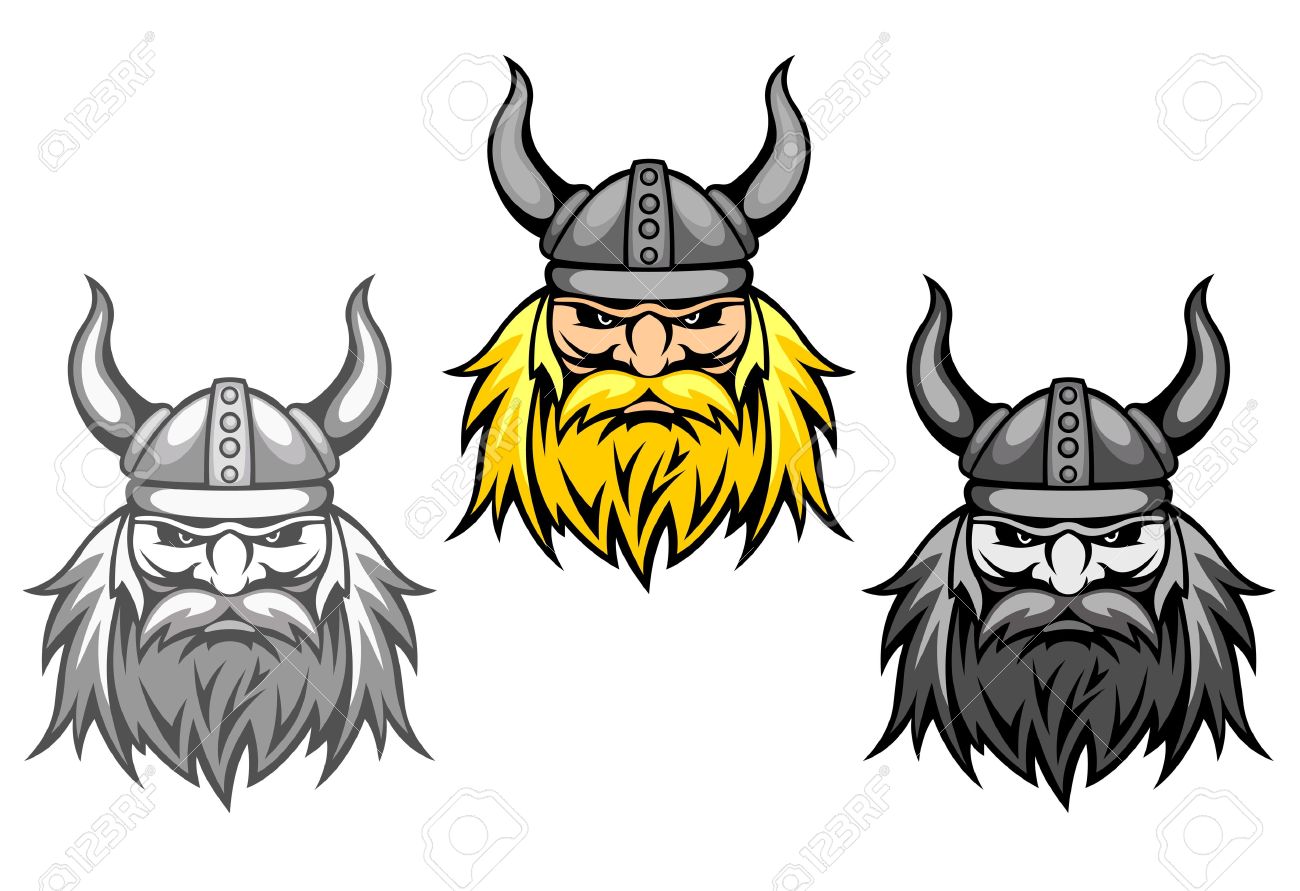 agressive viking warriors for mascot or tattoo design royalty free agressive viking warriors for mascot or tattoo design royalty free