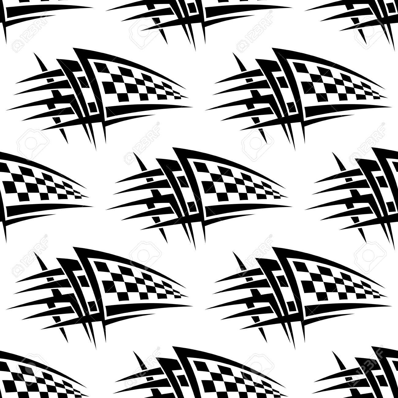 seamless pattern with tribal racing checkered flag tattoo for seamless pattern with tribal racing checkered flag tattoo for