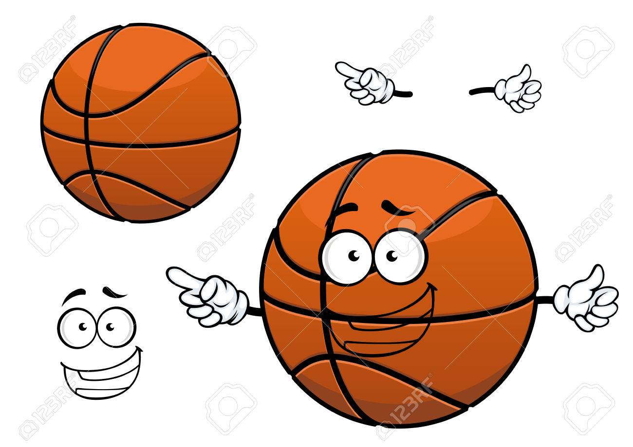 Basketball Ball Maskottchen Cartoon Figur Mit Glucklichen Lachelnden Gesicht Isoliert Auf Weissem Hintergrund Fur Sport Design Team Lizenzfrei Nutzbare Vektorgrafiken Clip Arts Illustrationen Image 38118739