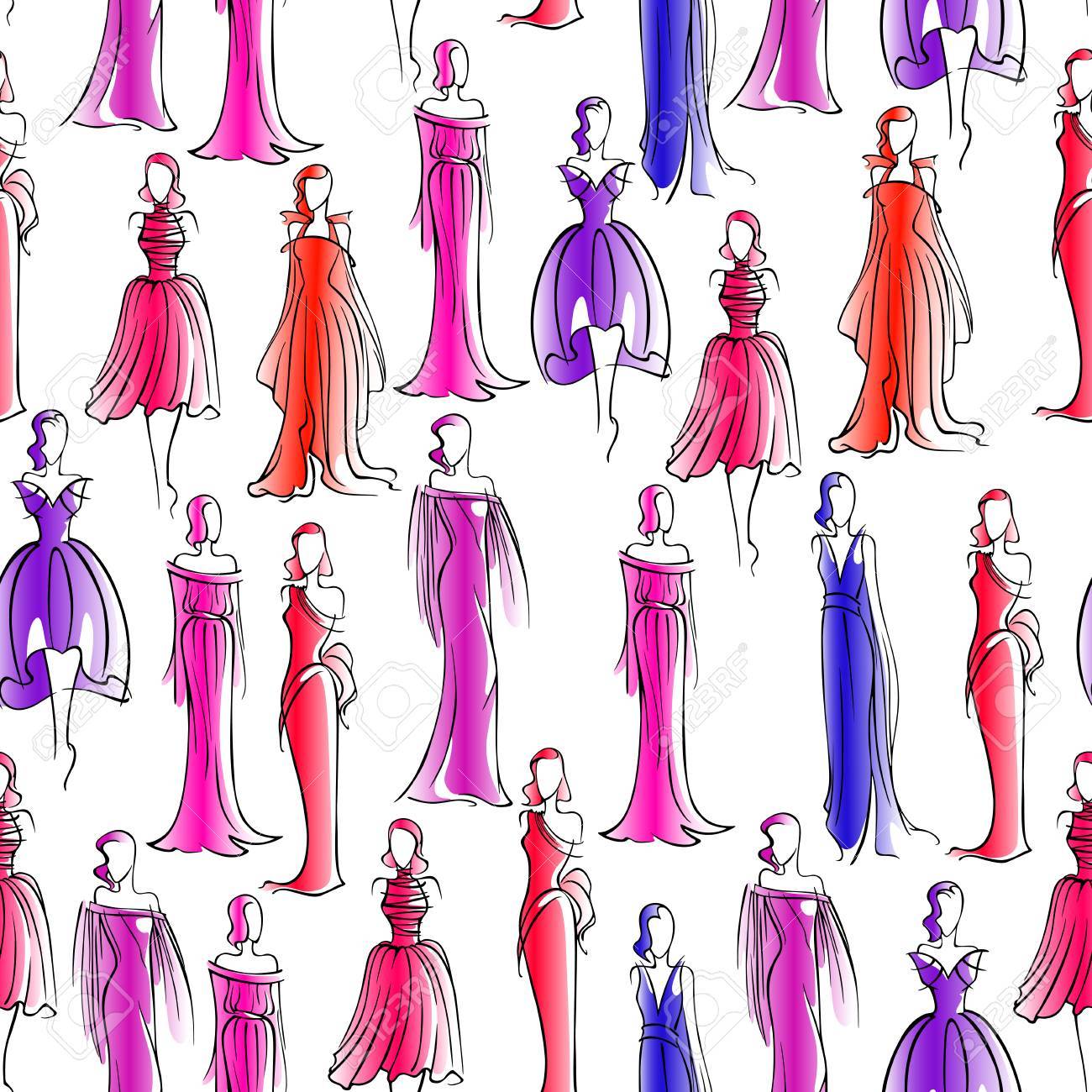 sketched clothing