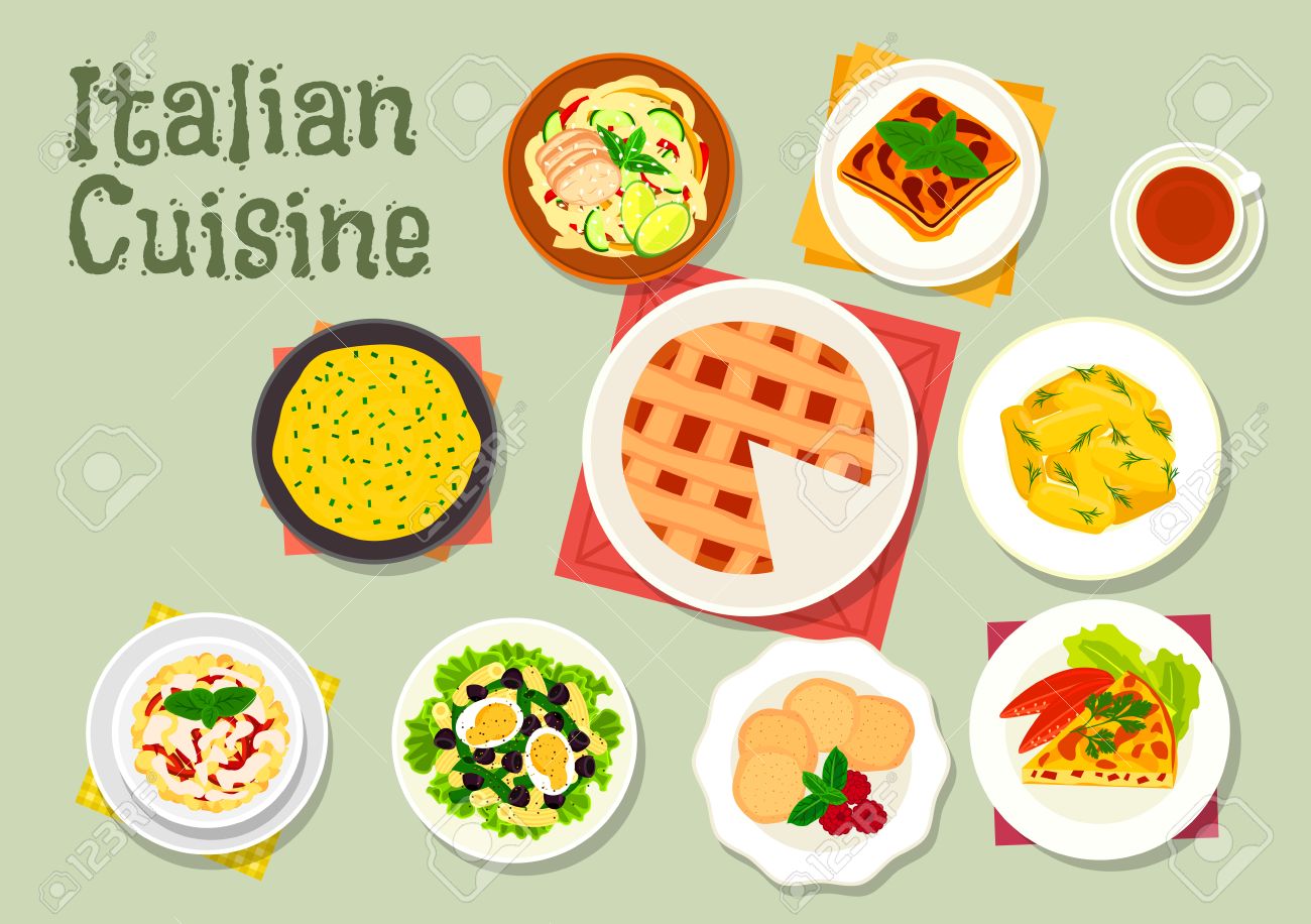 kaesekuchen mit wuerstchen, italienische küche pasta-gerichte symbol serviert mit wurst, Design ideen
