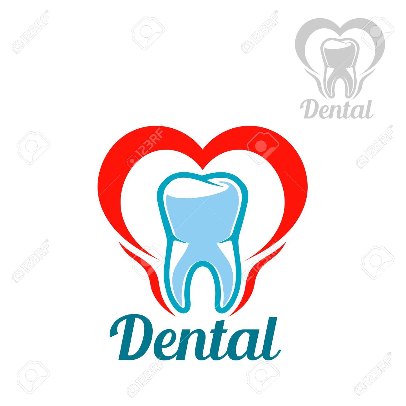 dentistry white tooth vector icon or isolated emblem with mouth dental emblem