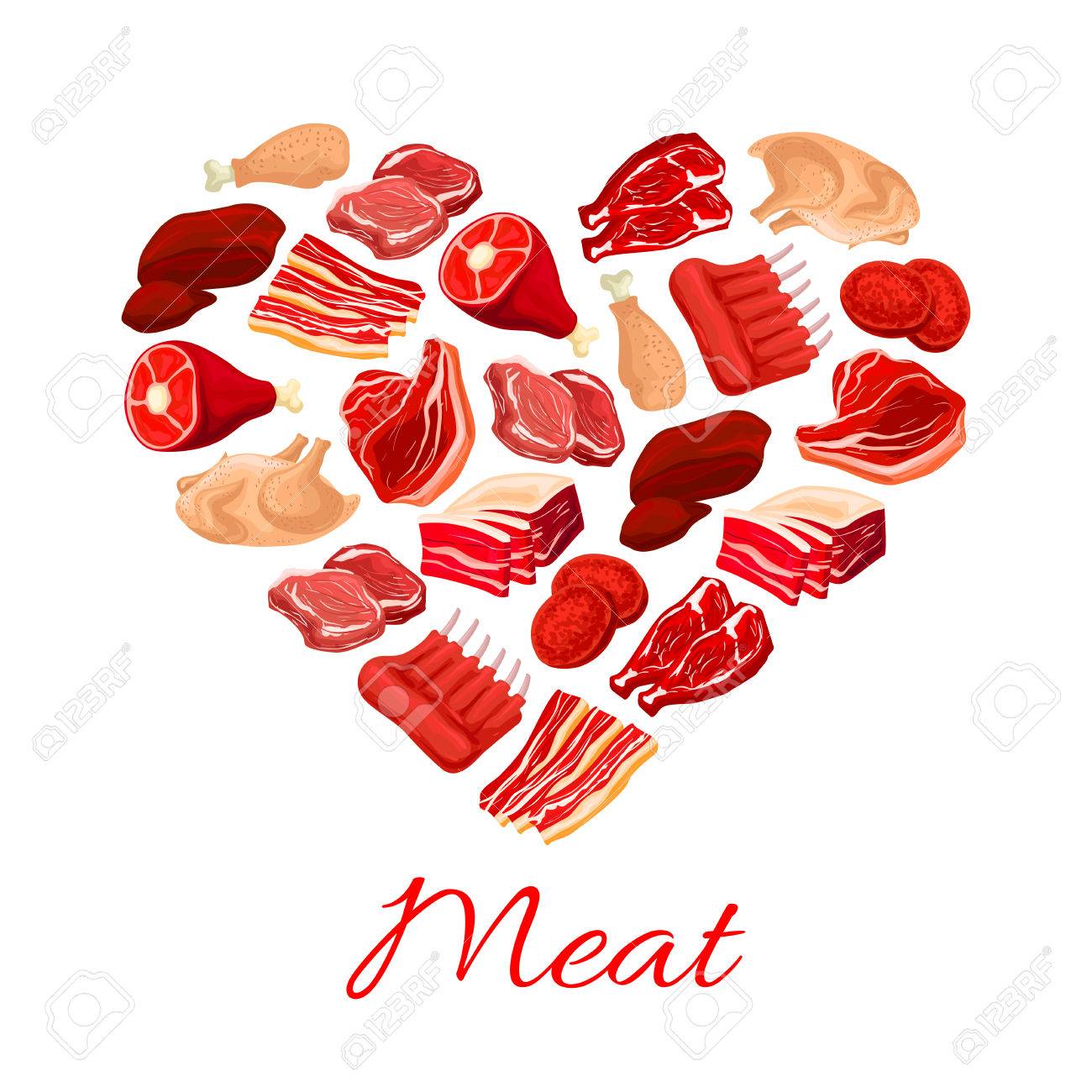 Fresh meat poster. Design for butchery and butcher shop - 71348878 Fresh meat poster. Design for butchery and butcher shop - 71348878
