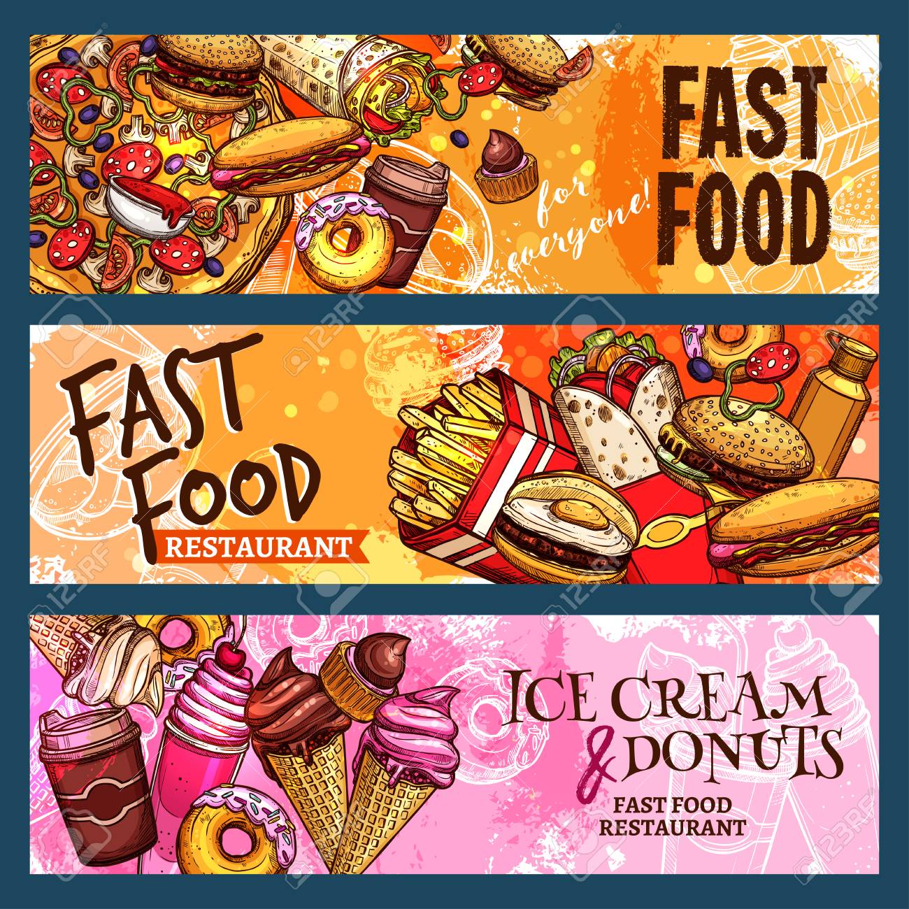 vector banners set for