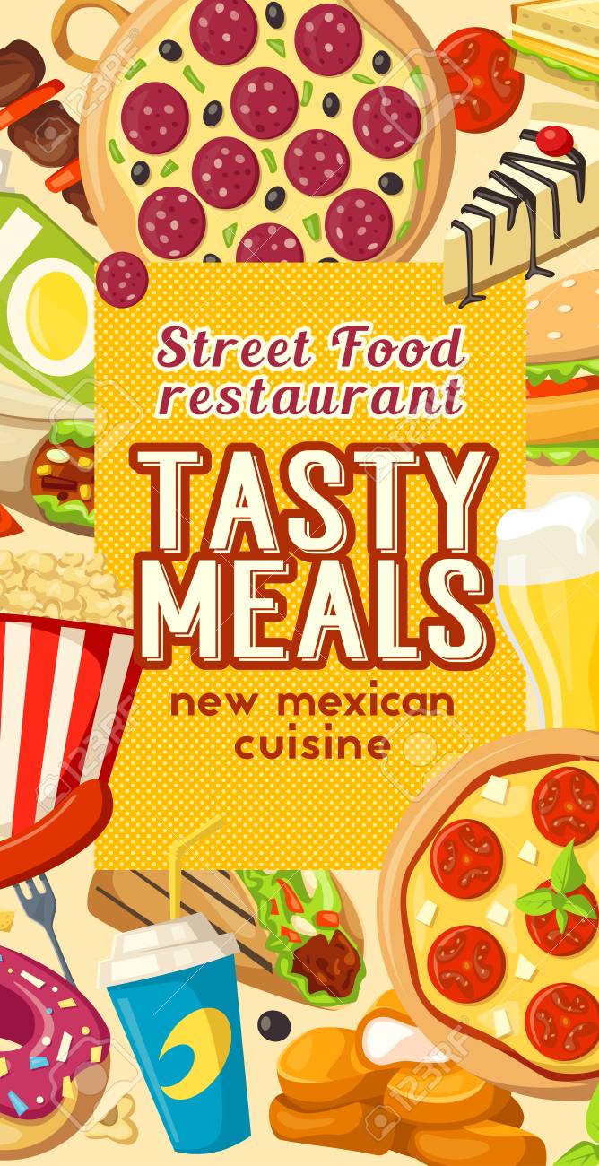 fast food or finger food restaurant and bistro menu template bistro menu template