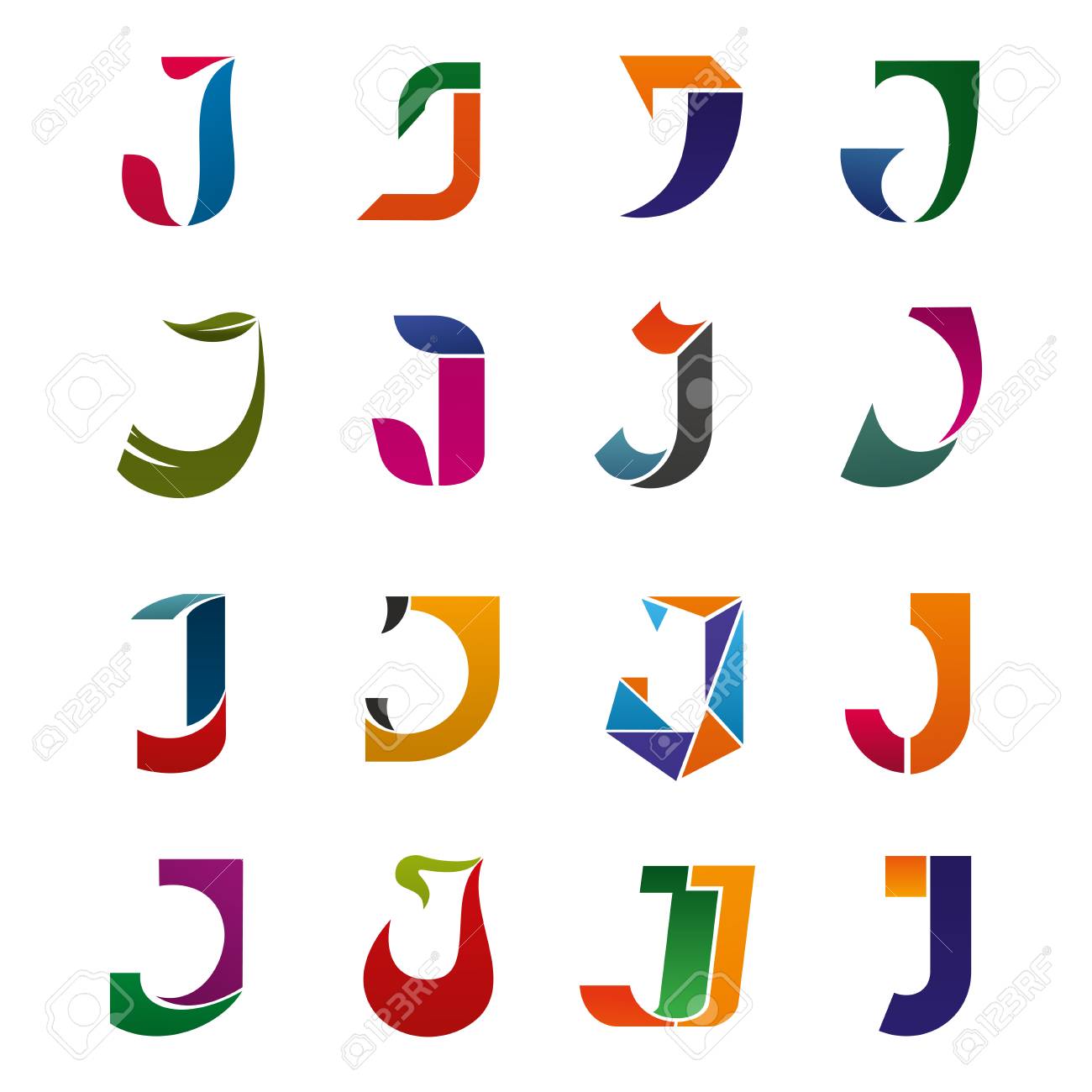 Letter J for brand identity design in technology, business or commerce and education industry. Vector J set for sport, travel company or construction corporation and innovation technology design - 107746131 Letter J for brand identity design in technology, business or commerce and education industry. Vector J set for sport, travel company or construction corporation and innovation technology design - 107746131