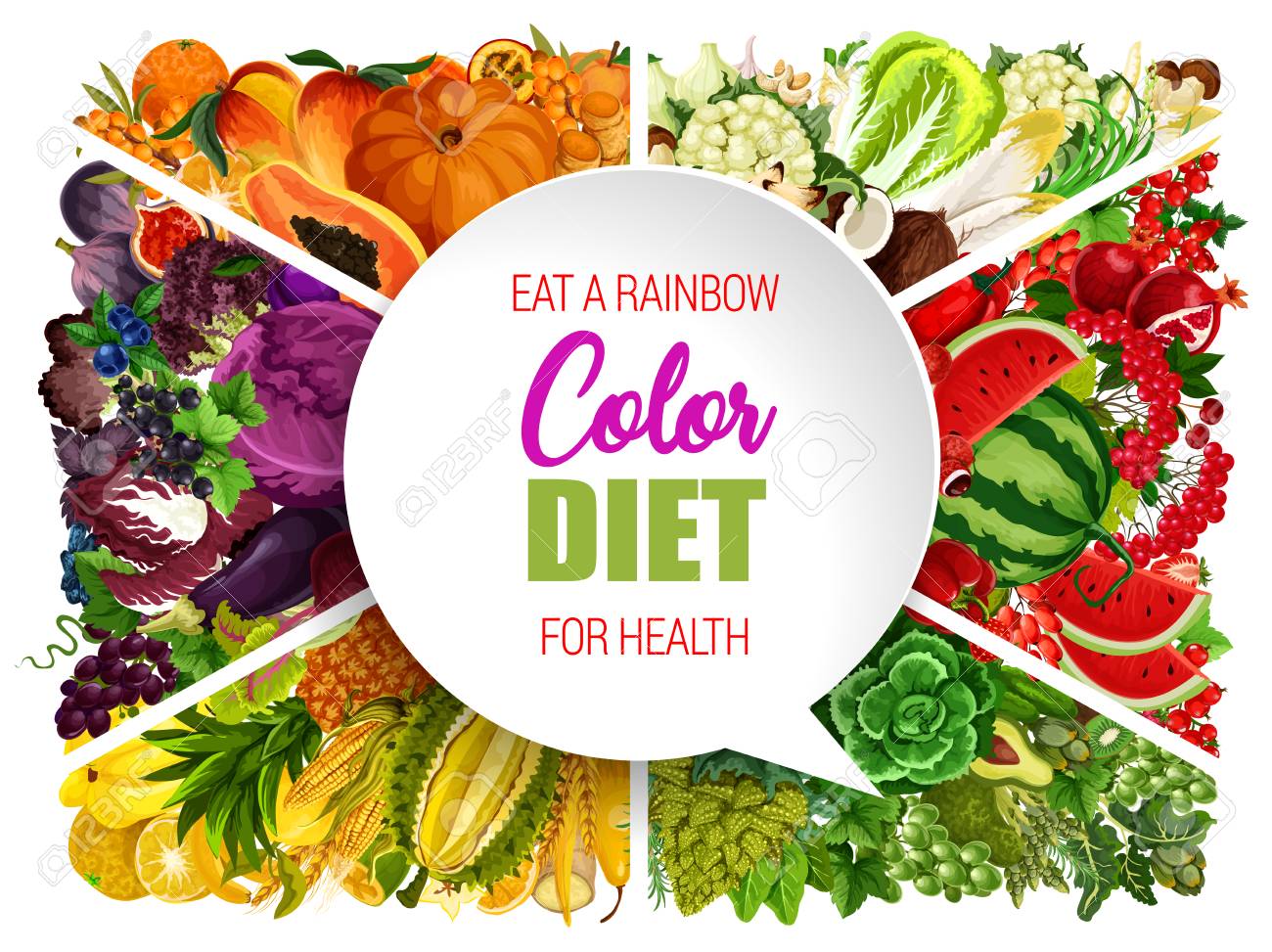 Infographic food healthy nutrition- CanStock