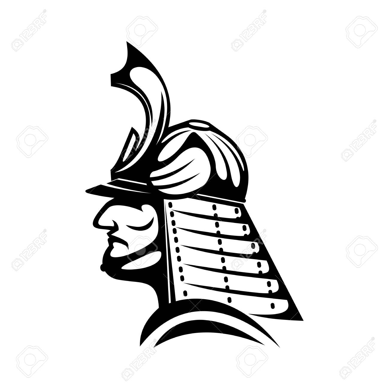 Japanese Samurai Helmet Isolated Asian Warrior Vector Protective Royalty Free Cliparts Vectors And Stock Illustration Image 136681676 So uhh, lots of people seemed to like my samurai armour, so i thought i'd make a tutorial! japanese samurai helmet isolated asian warrior vector protective
