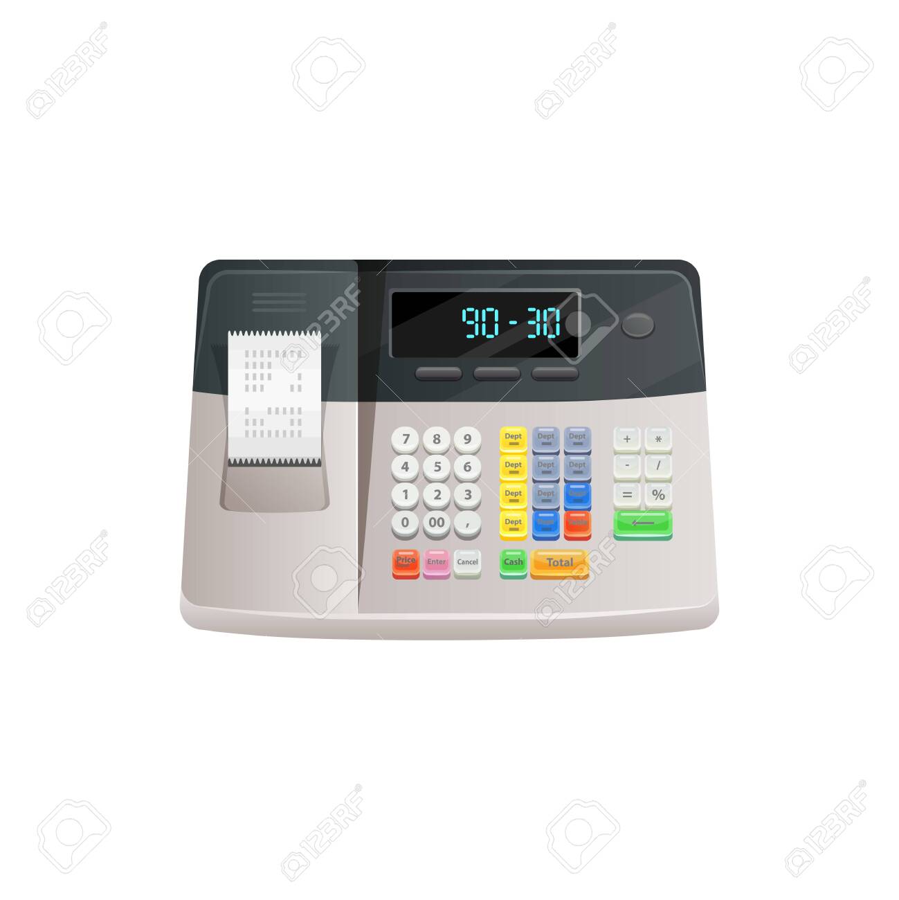 realistic cash register