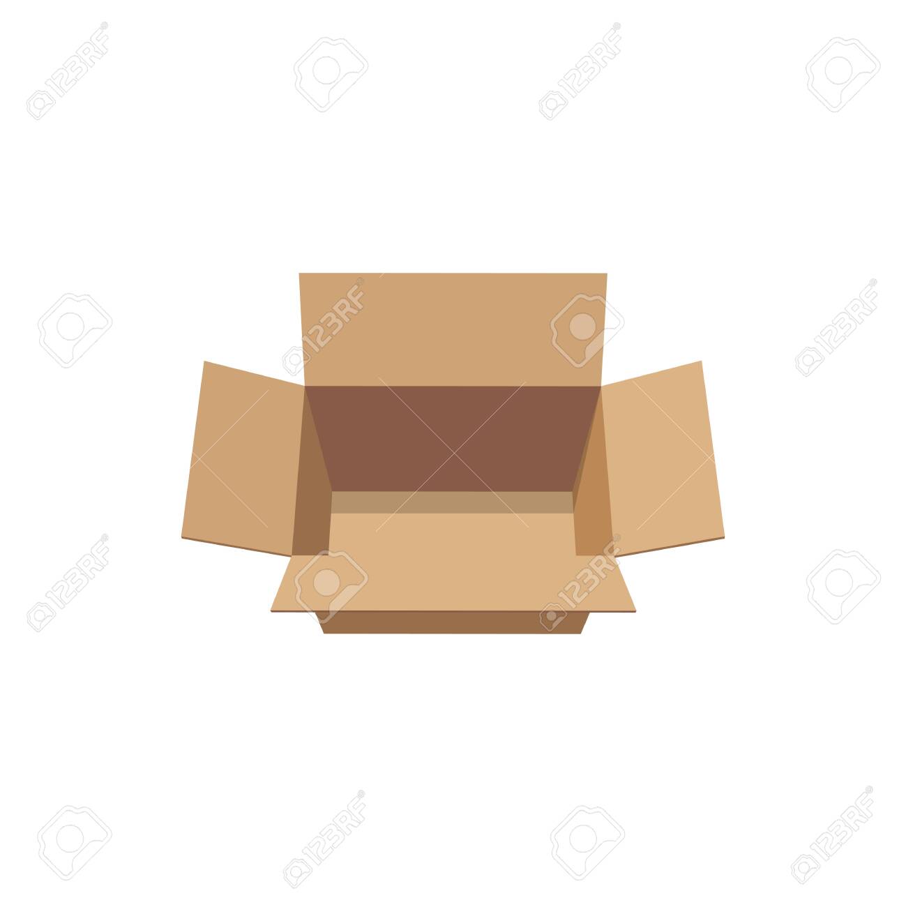 Download Empty Carton Box Vector Cardboard Packaging Mockup Vector Delivery Royalty Free Cliparts Vectors And Stock Illustration Image 144315060 PSD Mockup Templates