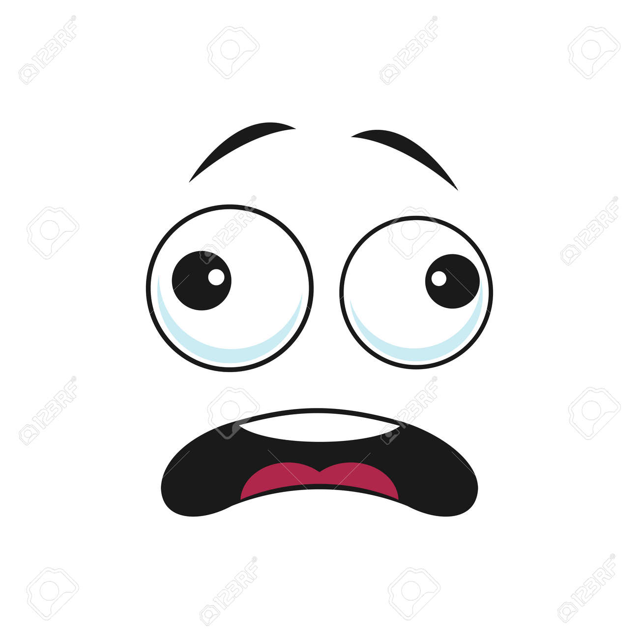 Scared Face Image, Scared Face, Afraid, Expression Face PNG