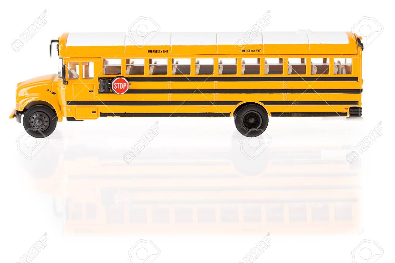 yellow toy school bus