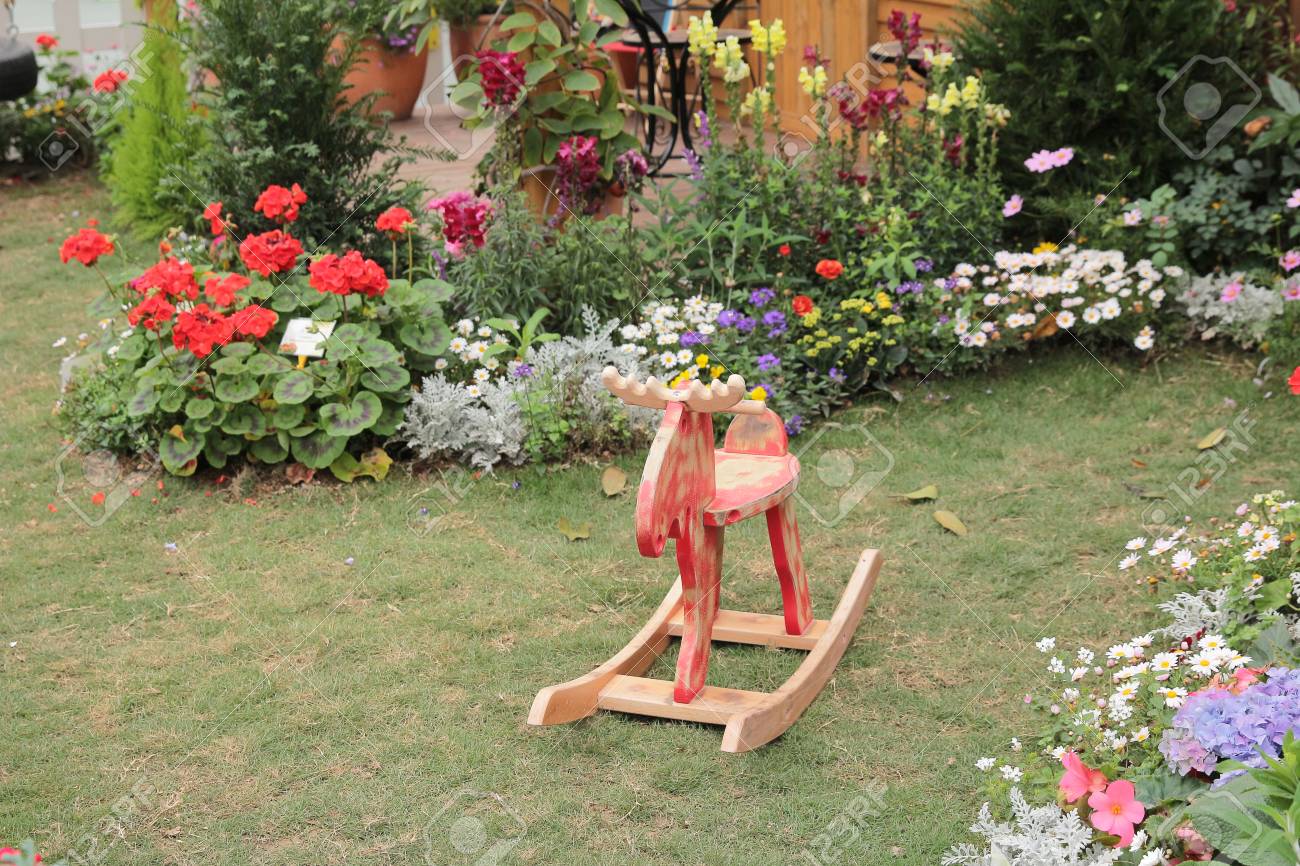garden rocking horse