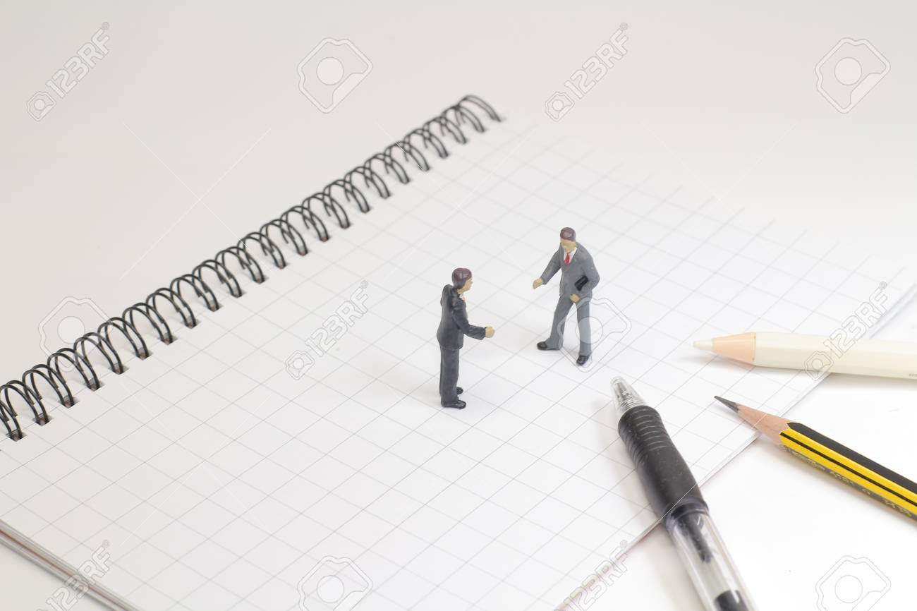 a small business figure with the stationery stock photo picture and