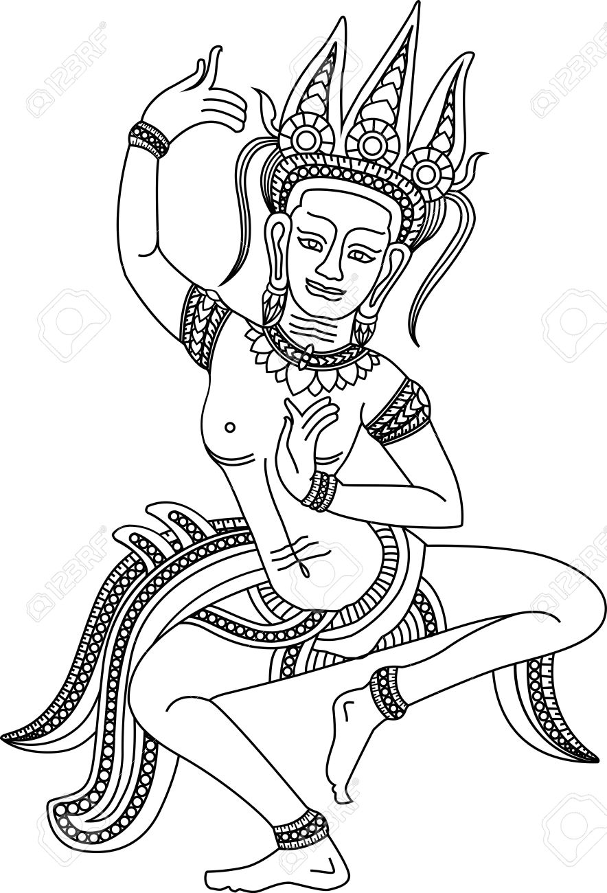 "Apsara Draw Me" one of the best Khmer arts of Angkor Wat temple in Siem Reap province, Cambodia. It’s the world - 11237981 "Apsara Draw Me" one of the best Khmer arts of Angkor Wat temple in Siem Reap province, Cambodia. It’s the world - 11237981