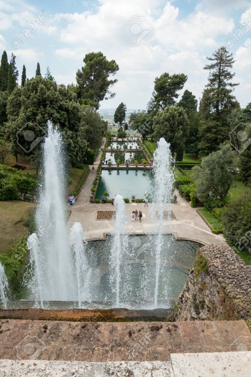 ティヴォリのエステ家別荘 の写真素材 画像素材 Image