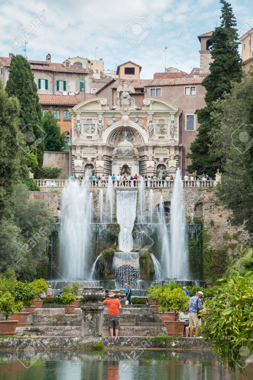 ティヴォリのエステ家別荘 の写真素材 画像素材 Image