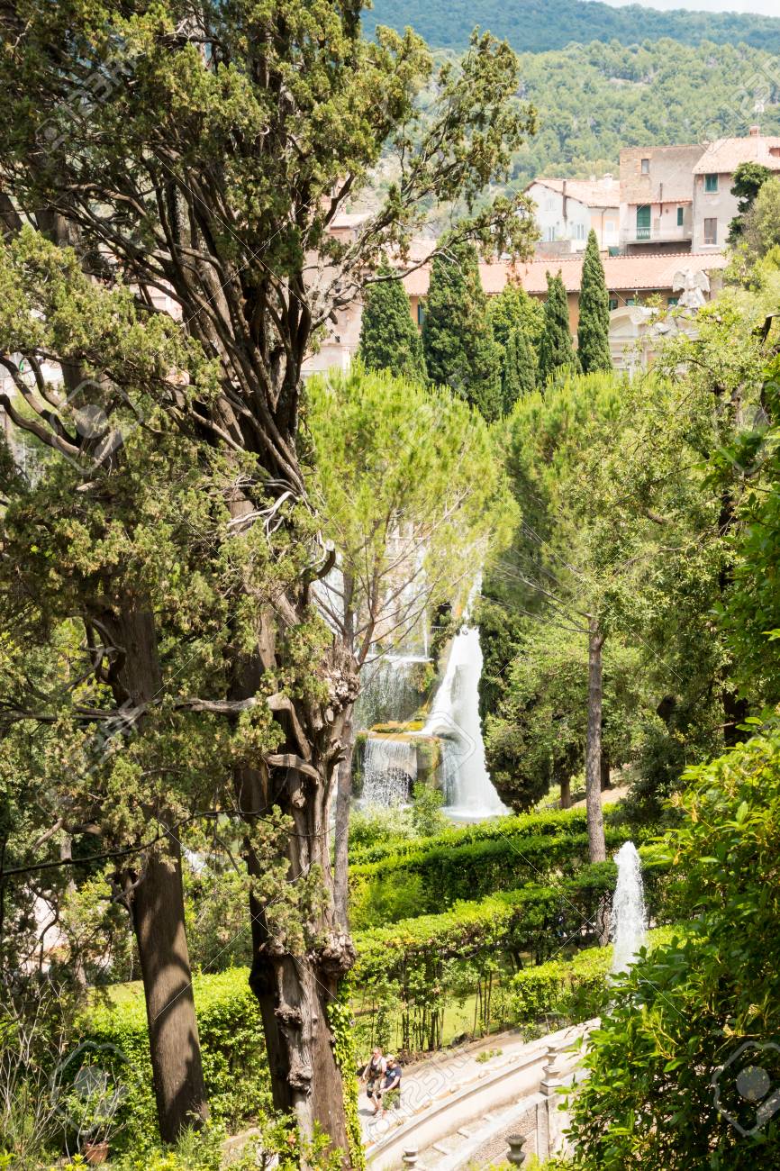 ティヴォリのエステ家別荘 の写真素材 画像素材 Image