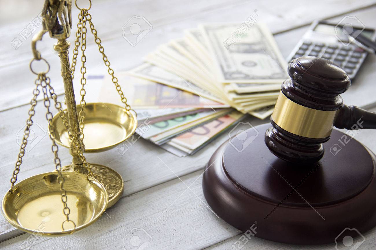 Labor law concept, scale, gavel, money and calculator - 50956990 Labor law concept, scale, gavel, money and calculator - 50956990