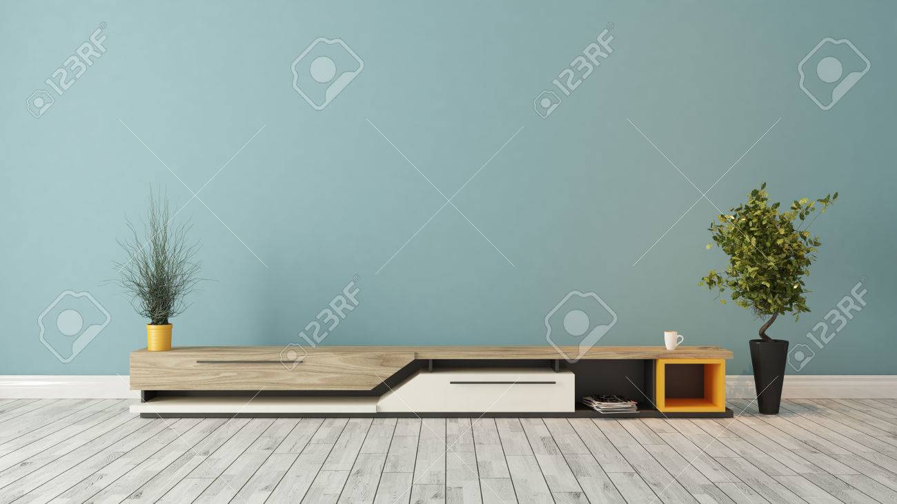 Moderne TV-Ständer Design Mit Blauen Wand In Den Raum Dekoration ... Moderne TV-Ständer Design Mit Blauen Wand In Den Raum Dekoration ...
